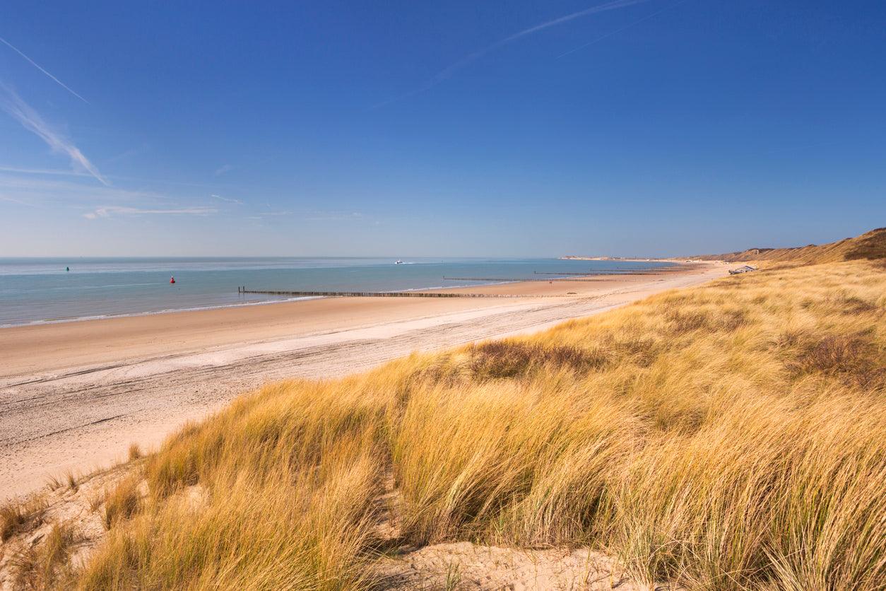 Dünenascheverstreuung im schönen Dishoek in der Provinz Zeeland